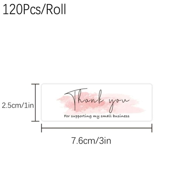 Panda 🐼 Seller Kit w/10 Poly mailers, 120 ThankYou stickers, & Measuring tape - Picture 4 of 4